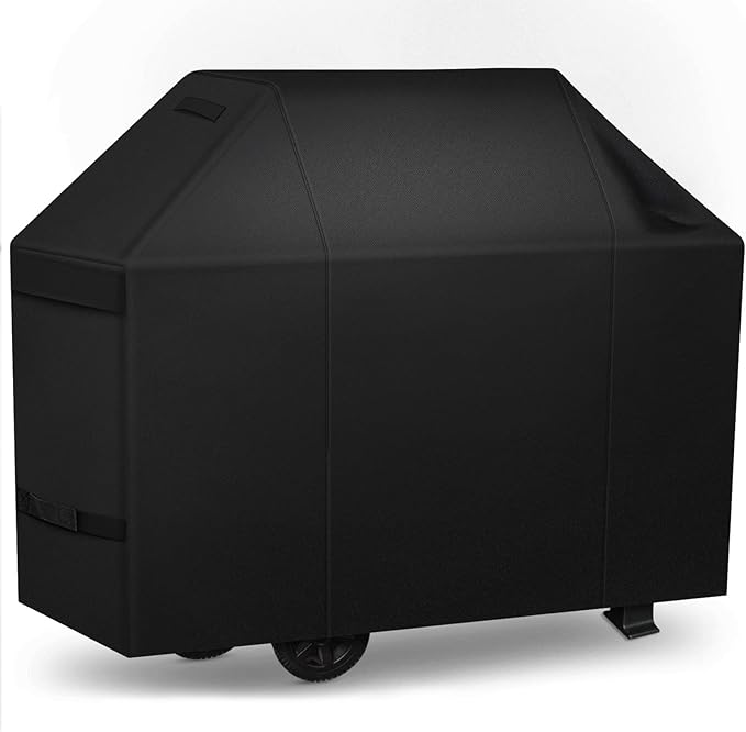 iCOVER Grill Cover 58 inch, BBQ Grill Cover for Outdoor Grill, 600D Heavy Duty Waterproof BBQ Cover, Anti-UV and Rip-Proof Barbecue Cover, Gas Grill Cover for Weber, Char-Broil, Nexgrill, etc