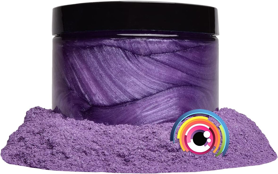 Eye Candy Pigments Premium Purple Mica Powder - Kanpanyura (50gr) - for Epoxy, Resin, Soap, Paint, Woodworking, Acrylic Pouring, Bath Bombs, Fishing Lures - DIY Arts and Crafts Additive