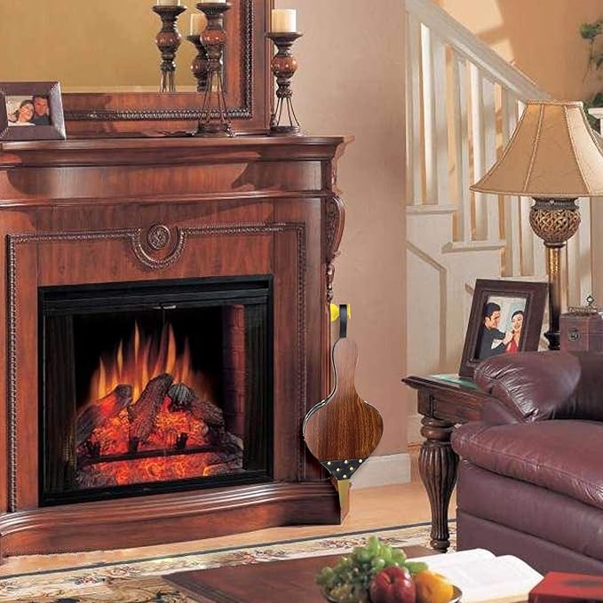 goldblue 17" x 7.5" Fireplace Wood Bellows Fireplace Bellows Outdoors Barbeque Grill Chimney Hand Bellow Wood Bellows