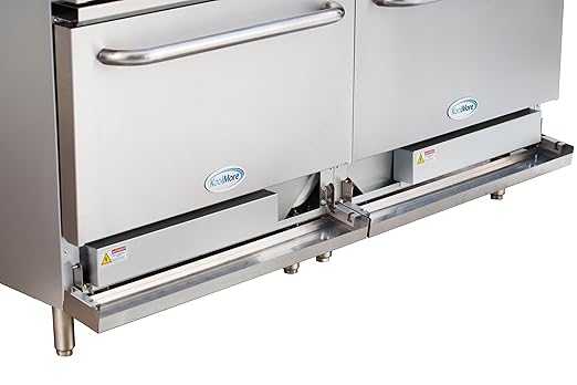 KoolMore 60 in. Commercial Electric Range with 10 Burners and 2 Standard Electric Ovens in Stainless Steel - 208V 3-Phase, CSA Listed (KM-CR60-E)