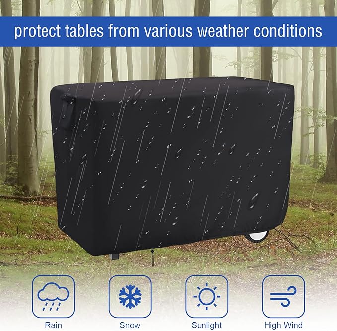 Outdoor Prep Table Cover for Royal Gourmet Double-Shelf Movable Dining Cart Table,Waterproof Patio Cart Cover,Outdoor Grill Cart Pizza Oven Table Covers - 40 x 24 x 32 Inch