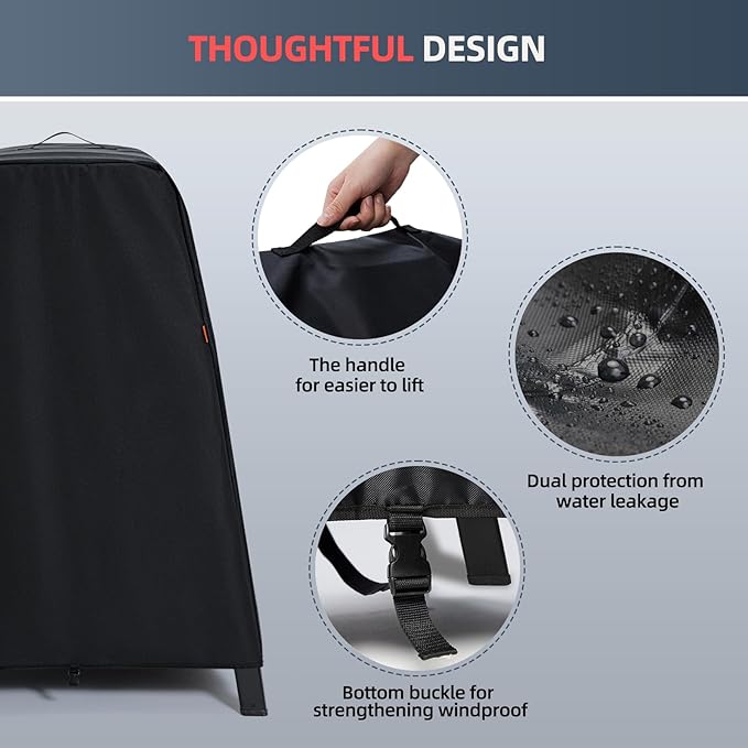 Waterproof Cover for Ninja Woodfire Outdoor Grill & Smoker and for Artisan Pizza Oven on Ninja XSKUNSTAND Stand, Outdoor Grill Accessories for Models OG700/800/900/OO100/MO200 Series (Cover Only)