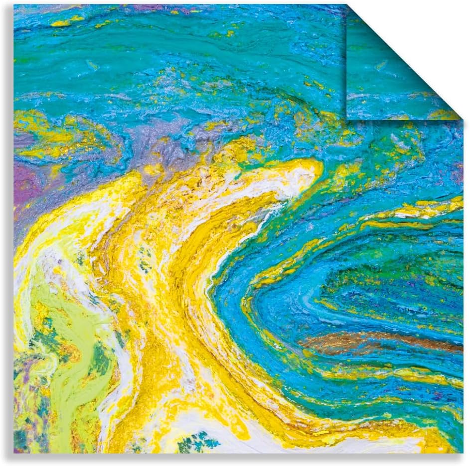 Square Origami Paper 6x6 Double Sided 50 Sheets 50 Colors 70GSM Origami Kit Japanese Chiyo Easy Fold Arts Crafts DIY Handwork Beginner Rock Color