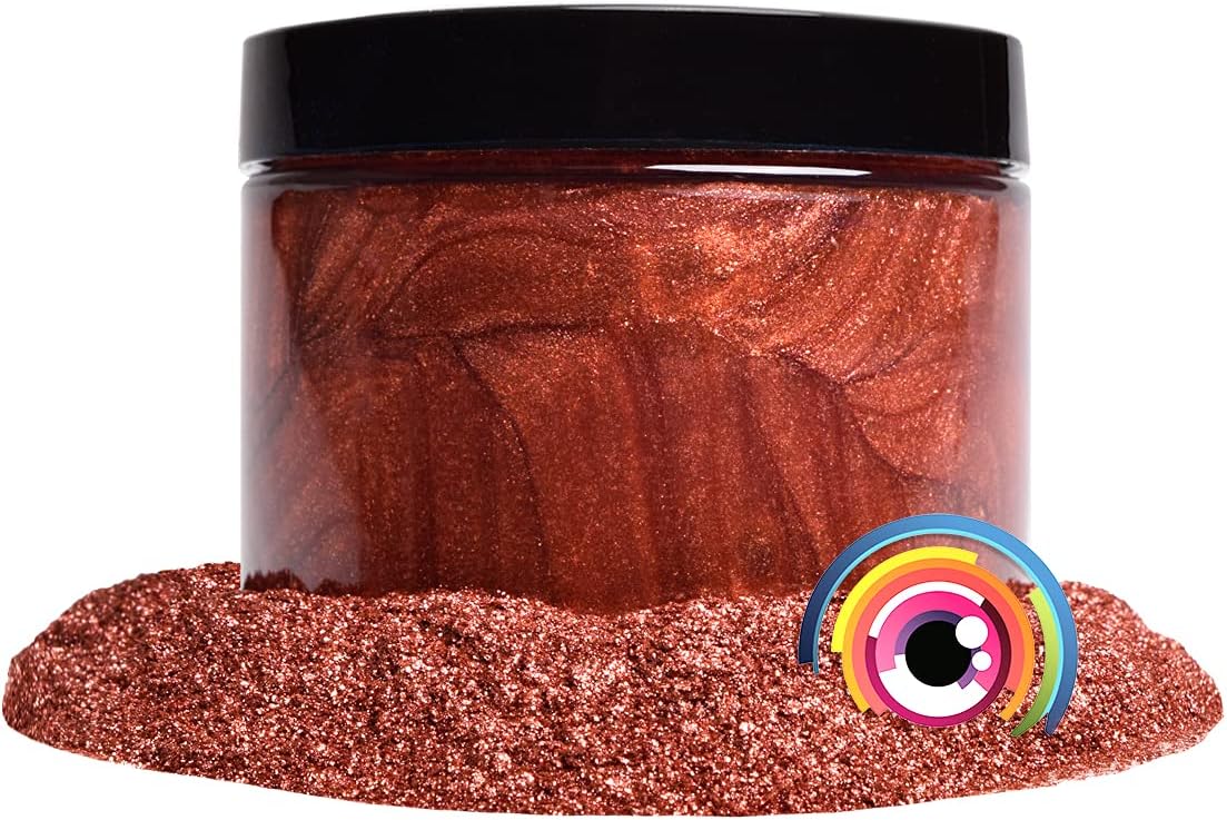 Eye Candy Pigments Premium Copper Mica Powder - IWA Copper (50gr) - for Epoxy, Resin, Soap, Paint, Woodworking, Acrylic Pouring, Bath Bombs, Fishing Lures - DIY Arts and Crafts Additive