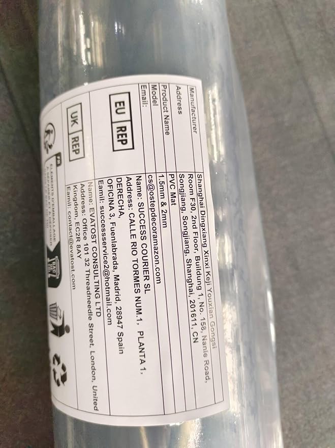 OstepDecor Clear Table Protector 19 x 63 Inch, 2mm Thick Plastic Table Cover, Waterproof PVC Clear Table Cover Protector, Desk Protector Mat, Writing Desk Pad for Desktop, Coffee & Dining Room Table