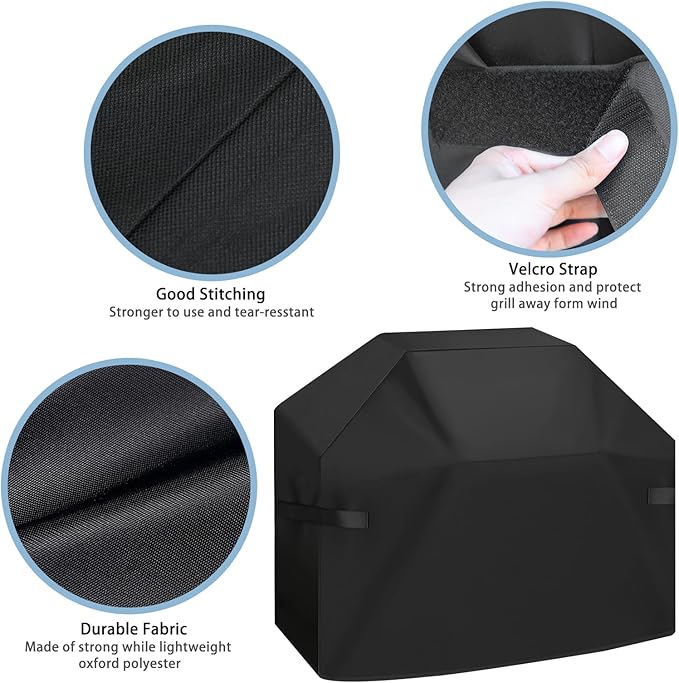 Grill Cover for Weber Spirit II 300 and Spirit 300 Series Gas Grill, for Weber Spirit I & II E310, E330 and E315, 51 Inch Heavy Duty Waterproof Outdoor Barbecue Cover