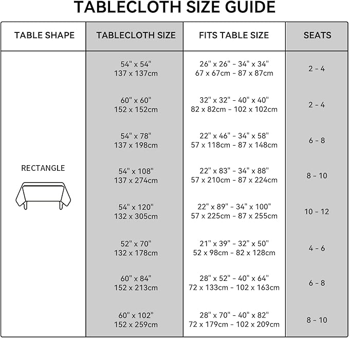 Romanstile Rectangle Vinyl Tablecloth, 100% Waterproof Oil-Proof Checkered Plastic Table Cloth, Heavy Duty Wipeable Table Covers for Dining, Camping, Picnic, Outdoor - 54 x 78 Inch, Black