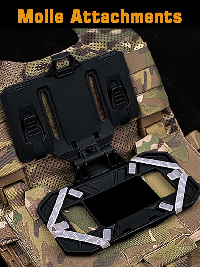 Tactical Gear Plate Carrier Vest Accessories Phone Chest Mount Holder for Screen Size 4.7"-6.7"