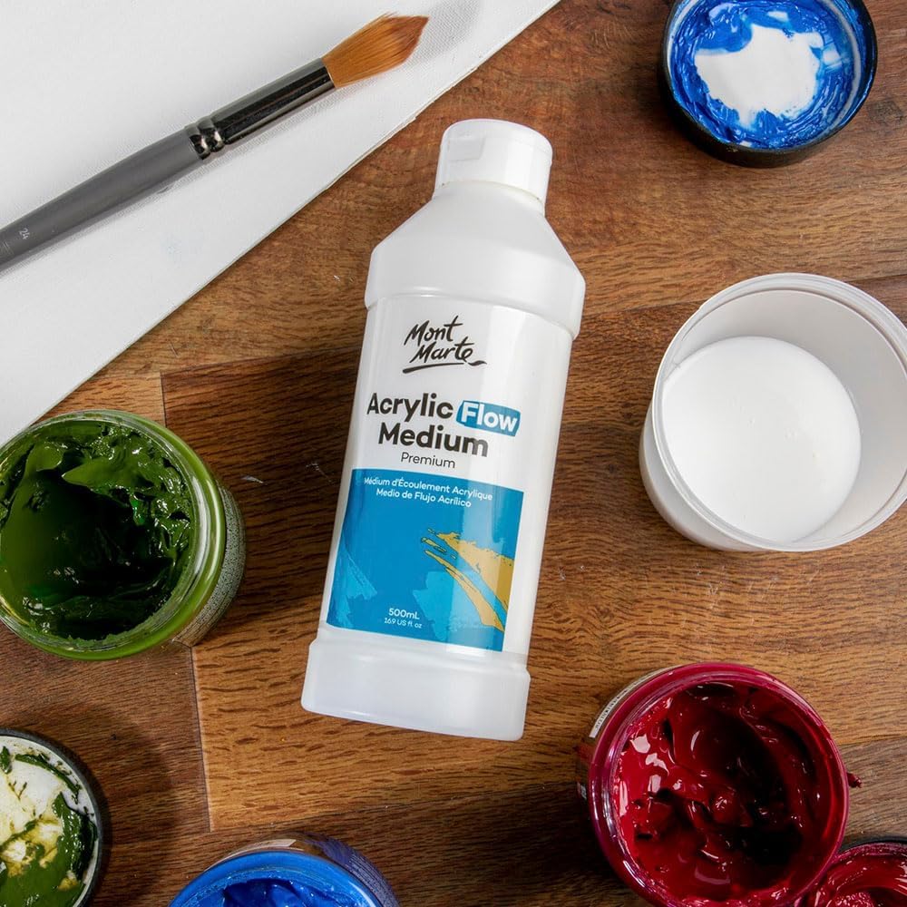 Mont Marte Premium Acrylic Flow Medium 16.9oz (500ml)