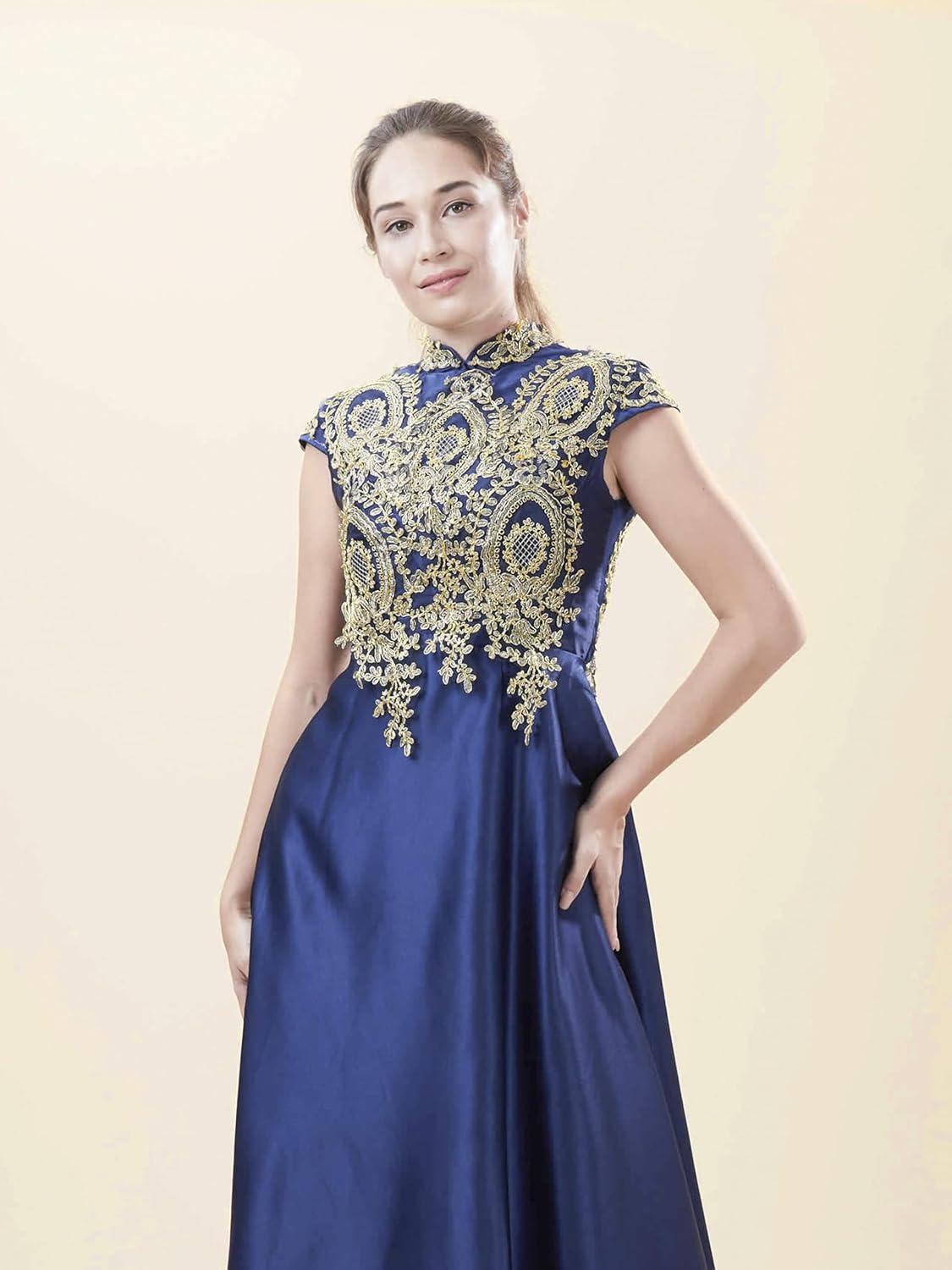 Huamei Seamless Photography Background Paper, Beige Photo Backdrop Paper Roll for Photoshoot, Video and Streaming 53-Inches Wide x 16-Feet, (4.4x16 Feet, #33 Ivorine)