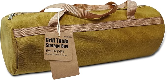 Grill tools storage bag, Suitable for grilling utensils storage,18”BBQ accessories storage bag, Tools storage for outdoor Grilling,BBQ gifts for men.