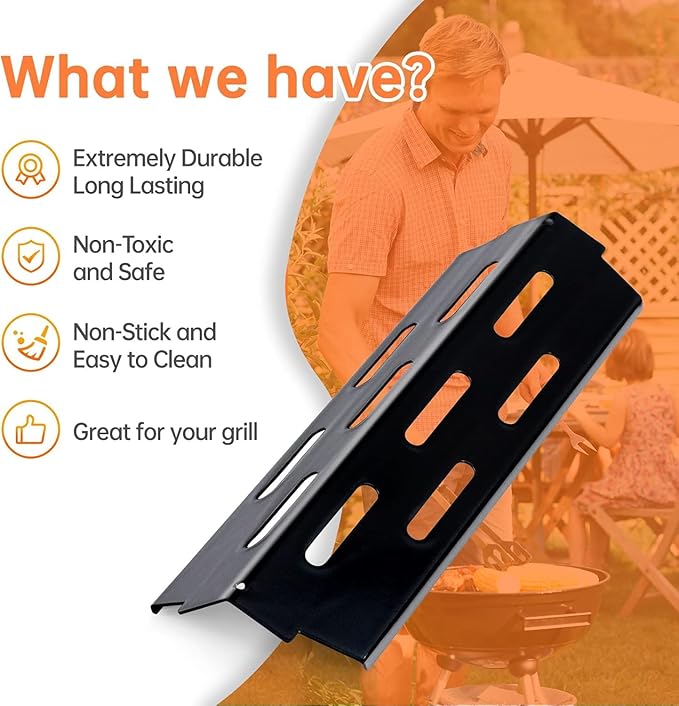 Porcelain-Enameled Grill Flavorizer Bar BBQ Gas Grill Replacement Parts for Weber Genesis II 300 Series E-310 E-315 E-330 E-335 S-310 S-335