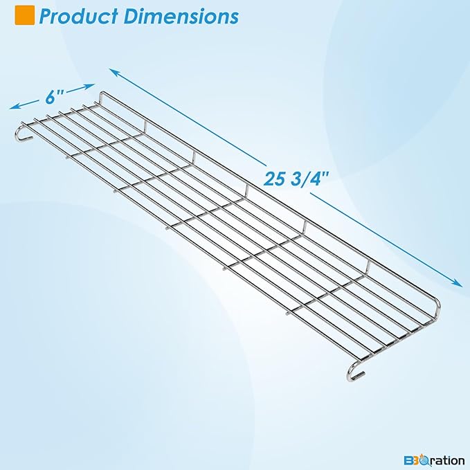 66044 Warming Rack for Weber Genesis II 300 Grill Parts Genesis ii E-310 ii E-315 ii E-330, Grill Warming Rack for Weber Genesis 2 Grill Parts Warming Rack for Weber 66044