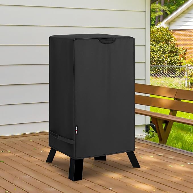 Unicook 30 Inch Electric Smoker Cover for Masterbuilt, Heavy Duty Waterproof Vertical Smoker BBQ Grill Cover, All Weather Resistant, 18" W x 17" D x 33" H