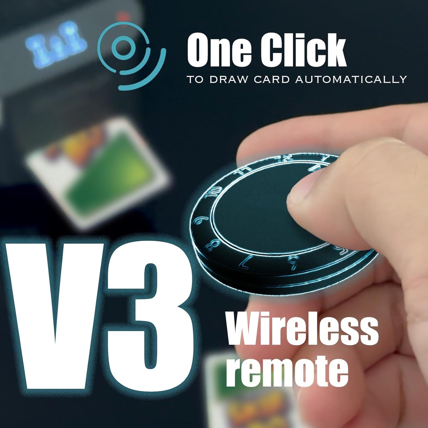 2025 New Smart 2-in-1 Automatic Card Shuffler and Dealer(Support 12 Players) + 12 Wireless Draw Buttons