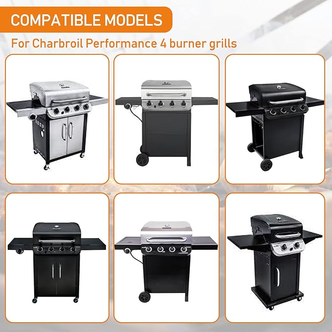 Grill Grates for Charbroil Performance 463342119 463347017 463335517 463376017, Grill Grates Replacement for Char-Broil 463347418 463347519 463342118 463347518, G470-0003-W1 G470-0002-W1, 18" x 25"