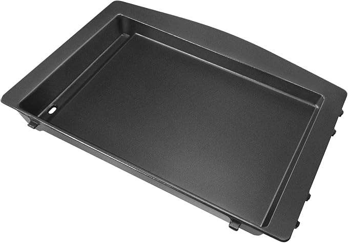 GasSaf 7599 Cast Iron Griddle for Weber Genesis II 300/600, Flat Top Grill Pan Insert for Genesis II E-310/S-310/E-315/E-335/S-335/SE-335/E-610, BBQ Griddle Pan for Weber Gas Grill Replacment Parts