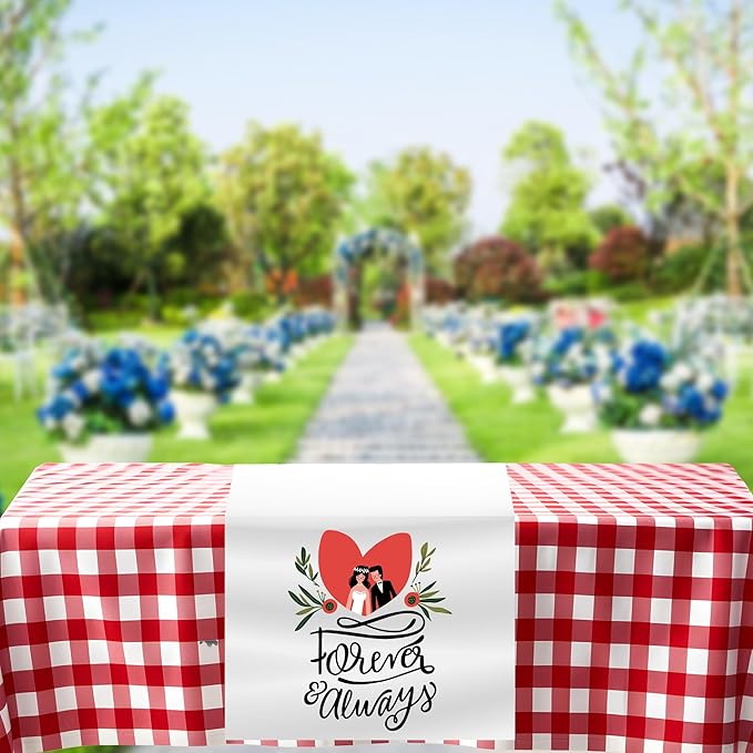 Ships Next Day, Made in USA - Custom Table Runner with Business Logo - Events, Parties, Ceremonies - Personalized Kitchen Decor & Small Business Essentials (13"x72")