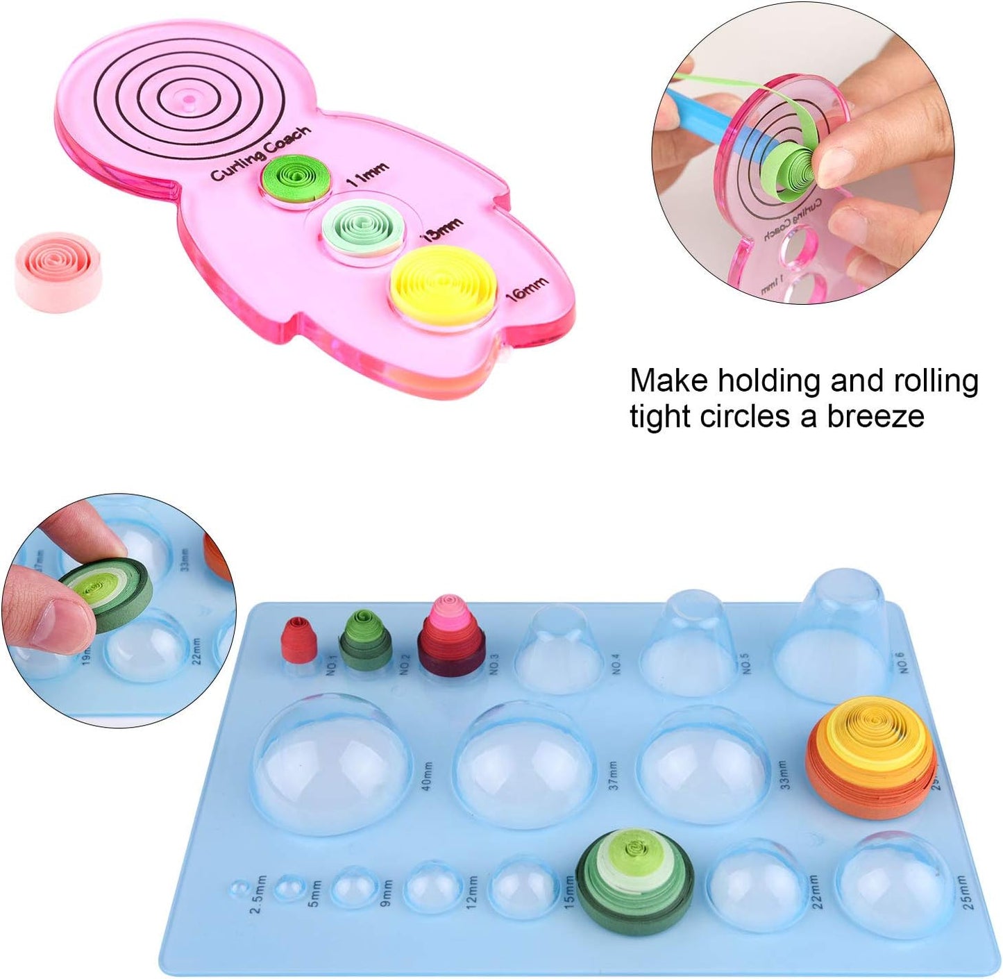 TUPARKA 19 Pcs Paper Quilling Kits 45 Colors 900 Strips Quilling Art Paper DIY Craft