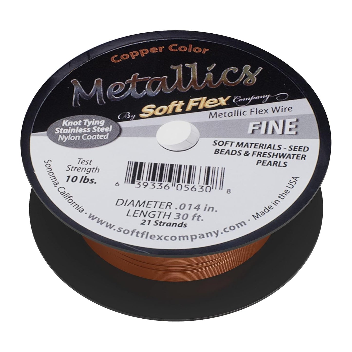 Soft Flex 21 Strand Beading Wire - Fine 0.14 Diameter - 30 Feet Design Wire
