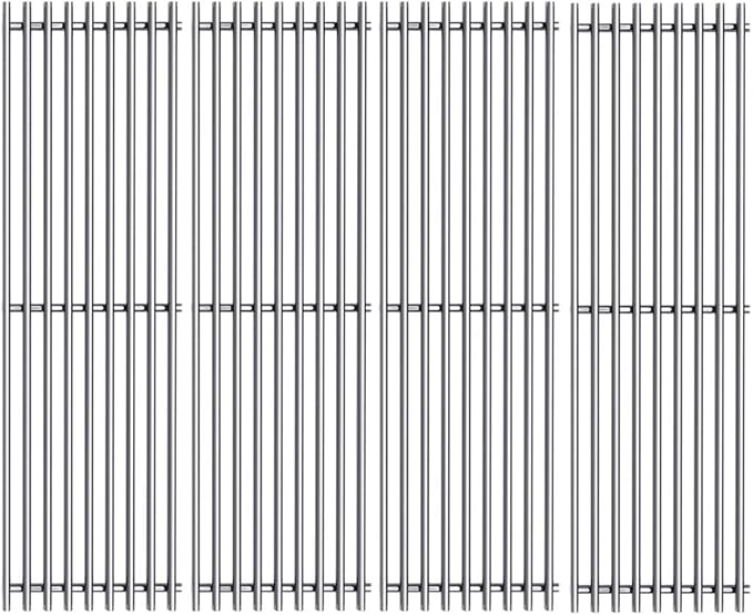 SF4104 (4-Pack) 17.75" Stainless Steel Cooking Grates Replacement for Gas Grill Models Brinkmann 810-3660-S 810-3661-F 810-9610-F 810-9620-0 810-6680-s and Smoke Canyon GR2002401-5C-00,Set of 4