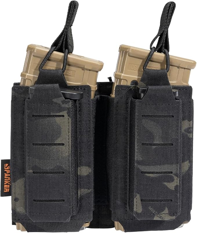 EXCELLENT ELITE SPANKER Tactical Open-Top Single/Double/Triple Molle Mag Pouch for Pistol Mag Pouch Tactical Bag Accessories Holder