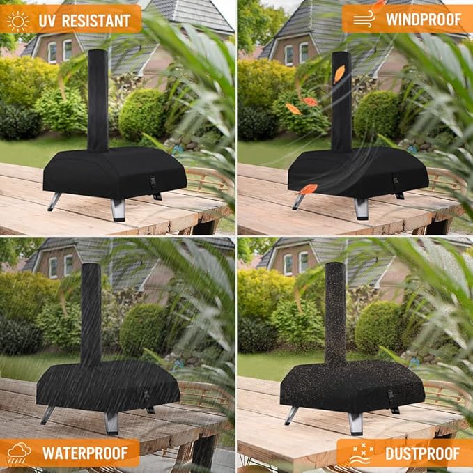 Carry Cover for Ooni Karu 16 inch Pizza Oven, iCOVER Heavy Duty Portable Outdoor Pizzas Maker Covers 16 Multi-Fuel Waterproof Backyard Ovens Accessories