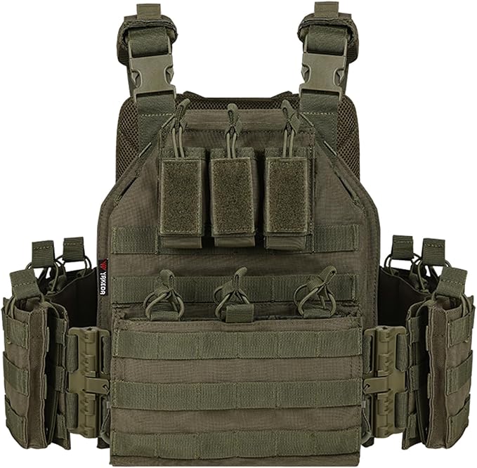 BOMTURN 1000D Tactical Vest for Men Quick Release Modular Vest Adjustable Vest Outdoor