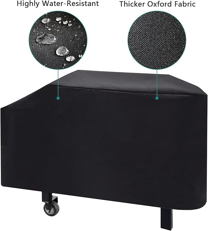 5003 Hard Cover for Blackstone 28" Griddle, and 1529 Heavy Duty Grill Cover for Blackstone 28" Griddle, Black