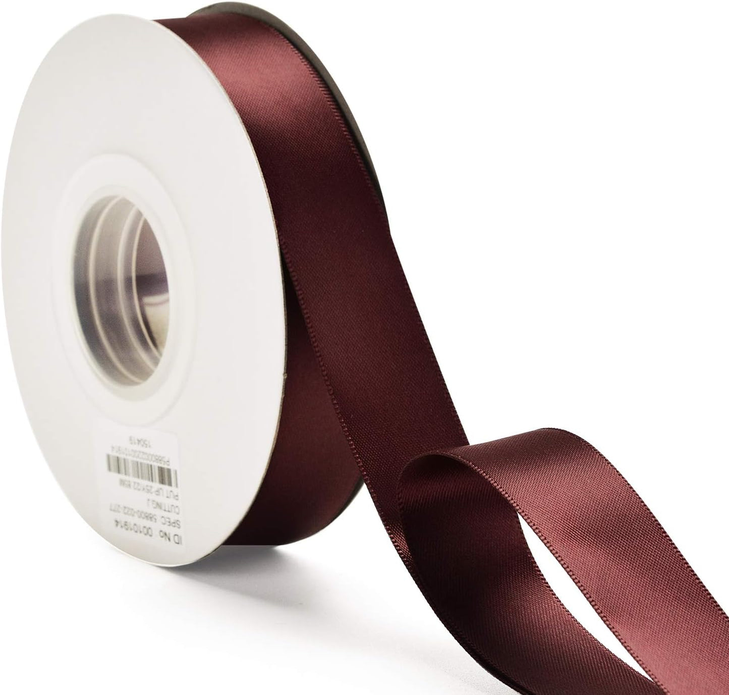 YAMA Double Face Satin Ribbon - 7/8" 25 Yards for Gift Wrapping Ribbons Roll, Burgundy