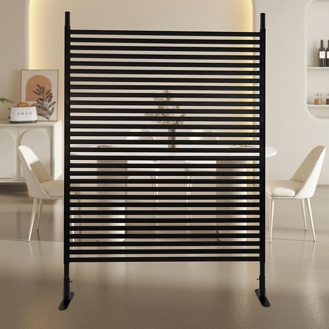 Outdoor Privacy Fence Screen, Privacy Fence Screen for Outside Decorative Privacy Screen Fence Panels, 3.94 ft W x 5.91 ft H Tall Divider for Outdoor Garden Backyard Patio Decorative, Brown, 1PC
