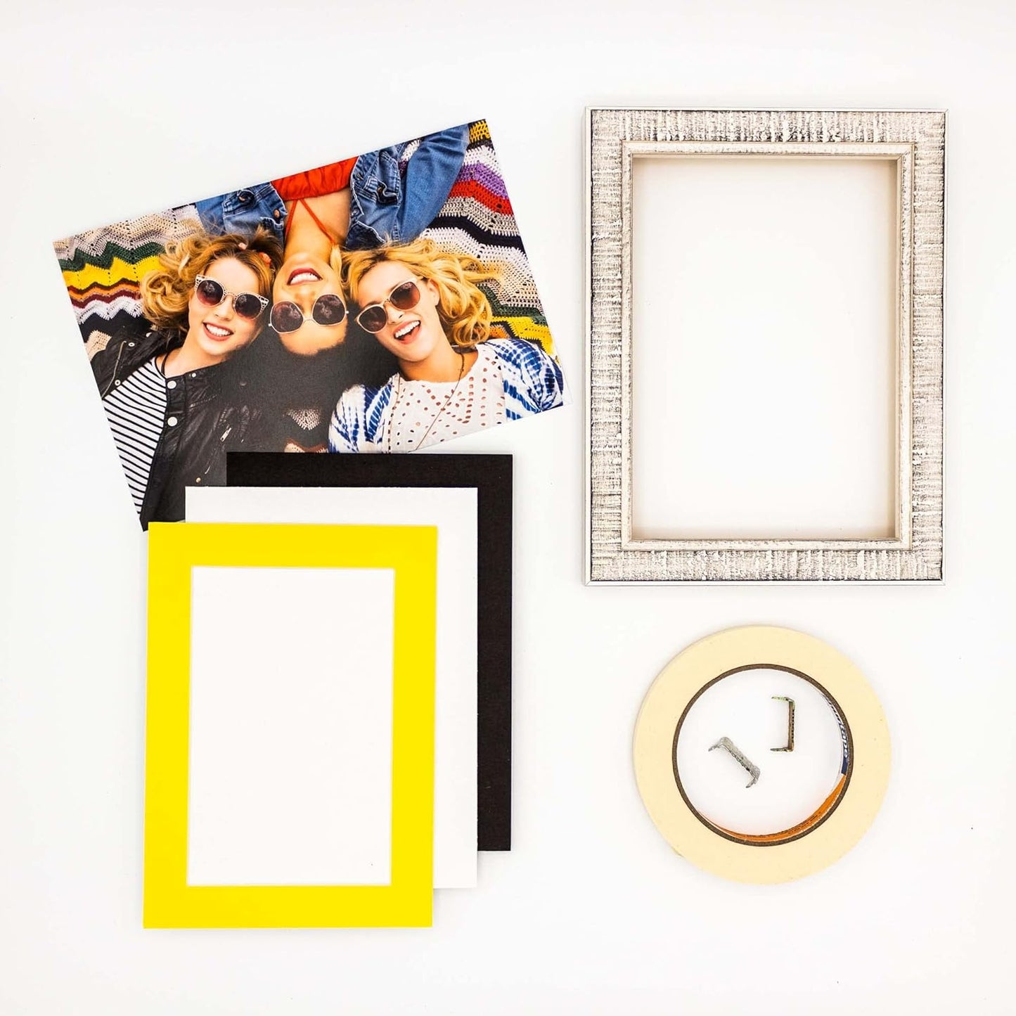 11x14 Mat for 8.5x11 Photo - Precut Yellow Picture Matboard for Frames 11 x 14 Inches - Bevel Cut Matte to Display Art 8.5 x 11 Inches - Acid Free Pack of 25 MATS with Backing Boards & Clear Bags