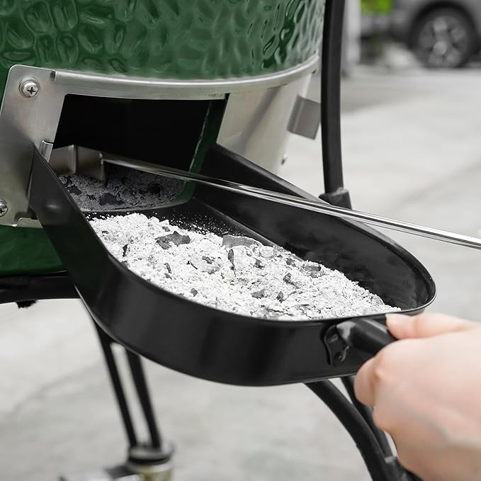onlyfire Barbecue Ash Removal Pan Fits for Kamado/Ceramic Grill Likes Big Green Egg, Kamado Joe,Pit Boss,Louisiana,Grill Dome,Vision Grills,Char-Griller etc