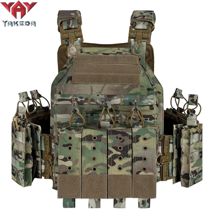 YAKEDA Quick Release Tactical Outdoor Vest for Adult