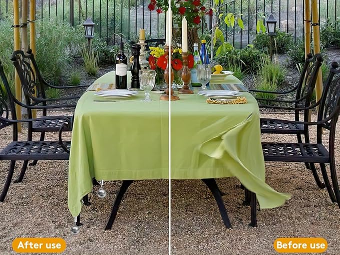 Tablecloth Flags Weights, Stabilizing Tablecloth Flags Down, Clip Weights on Other Fabrics for Camping Picnic Travel Party, Useful Fixed Fabric Tools at Outside Events, 12 Pack