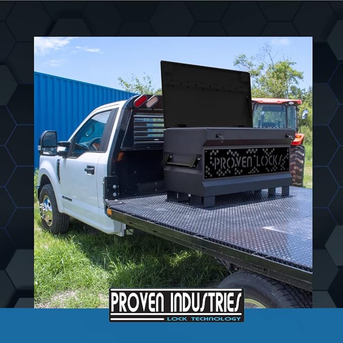 Proven Industries 48" Job Site Box, Heavy Duty Steel Tool Box, Made in the USA