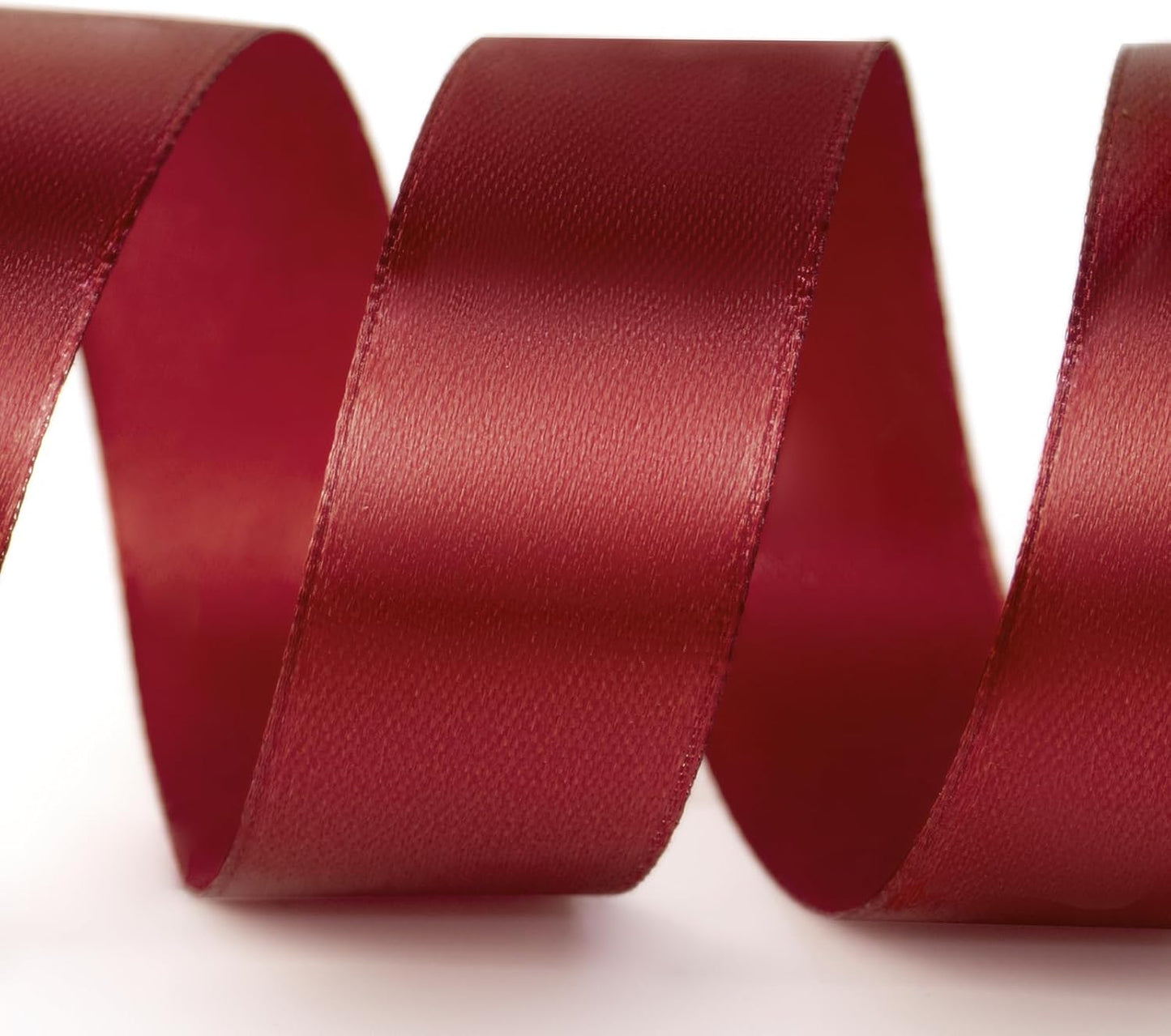1" x 100 Yards Satin Ribbon - Wine Red Silk Ribbon with Spool - Ideal for Mother's Day Bows, Gift Wrapping, Floral Bouquets, Crafts, Wedding Party Decorations, Christmas and Sewing Projects