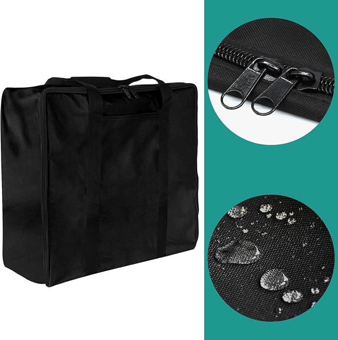 Griddle Lid for Blackstone 17 Inch Adventure Ready 1832 Tabletop Griddle, 1650 Flat Top Grill Station, Hinged Lid Hard Cover with Carry Bag and Cover for Blackstone Flat Top Grill