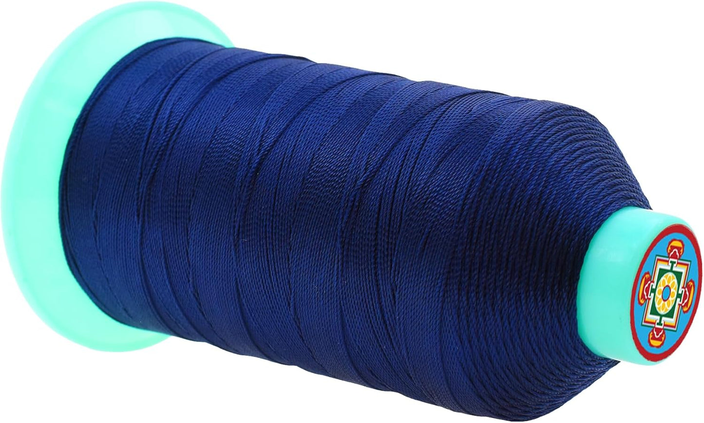 Mandala Crafts Bonded Nylon Thread Dark Blue Heavy Duty Sewing Threads - 800 YDs Size 207 630D T210 Tex 210 Thread for Leather Jeans Weaving Outdoor Marine Upholstery Threads