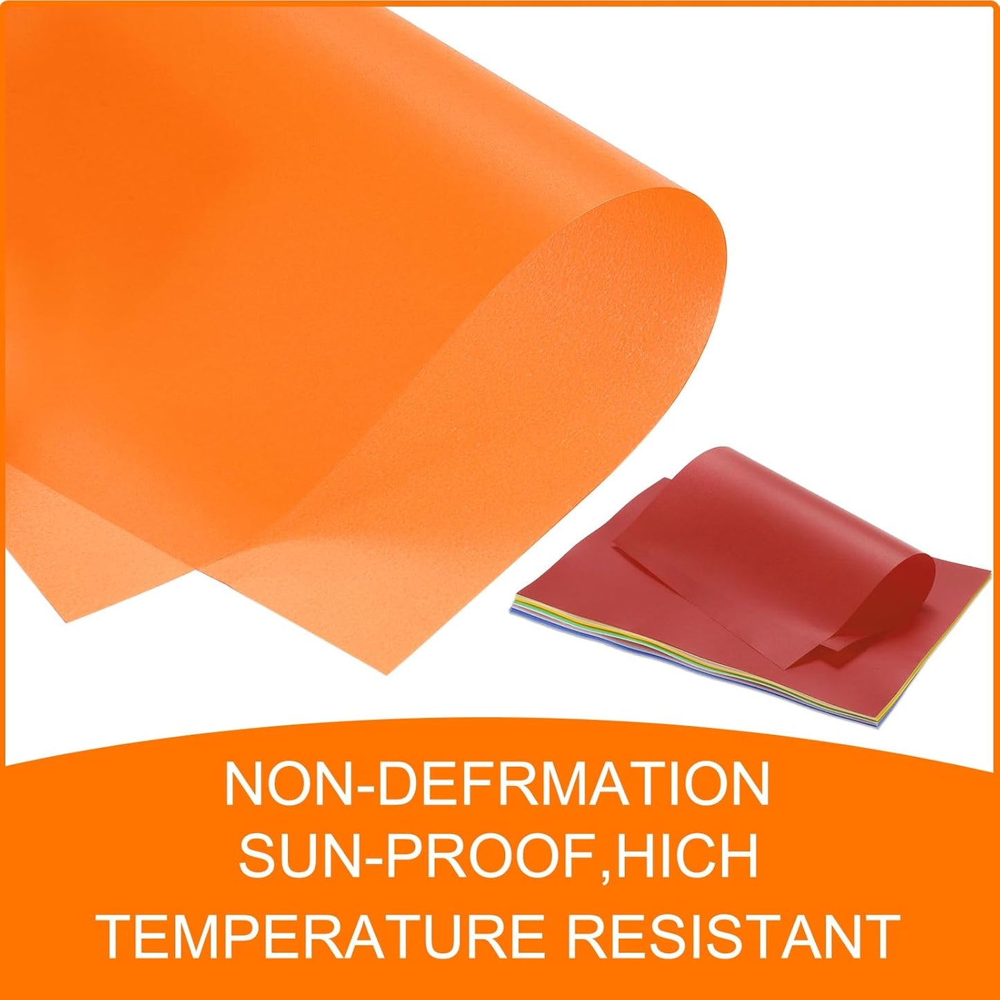 MECCANIXITY Colored Vellum Paper, 40 Sheet Orange Transparency 11.7 x 8.2 Printable Vellum Paper, Translucent Vellum Sheets for Printing Wedding Invitations, Ink Jet Laser Printer