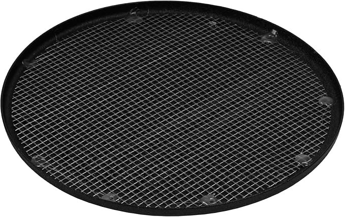 Square Ventilation Grille / 5" Inch Inside Measurement/Black Metal Air Vent Louver - Inside/Outside use/Ø 6.25" Inch Outer Measurement