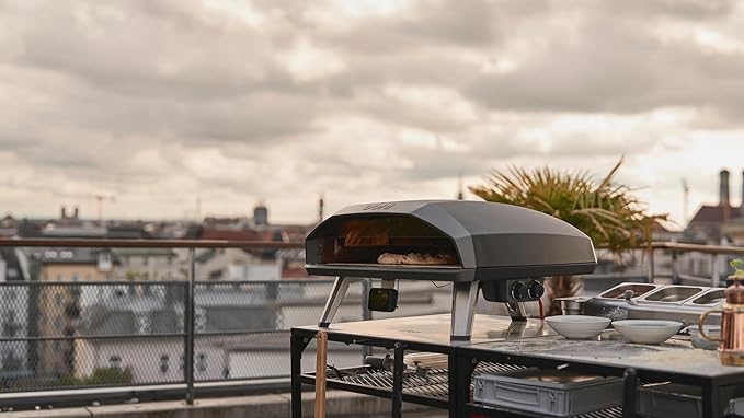 Ooni Koda 2 Max Gas Pizza Oven – 24" Propane Powered Outdoor Oven with 28 mBar Regulator and Gas Hose, Large Propane Pizza Oven - Black