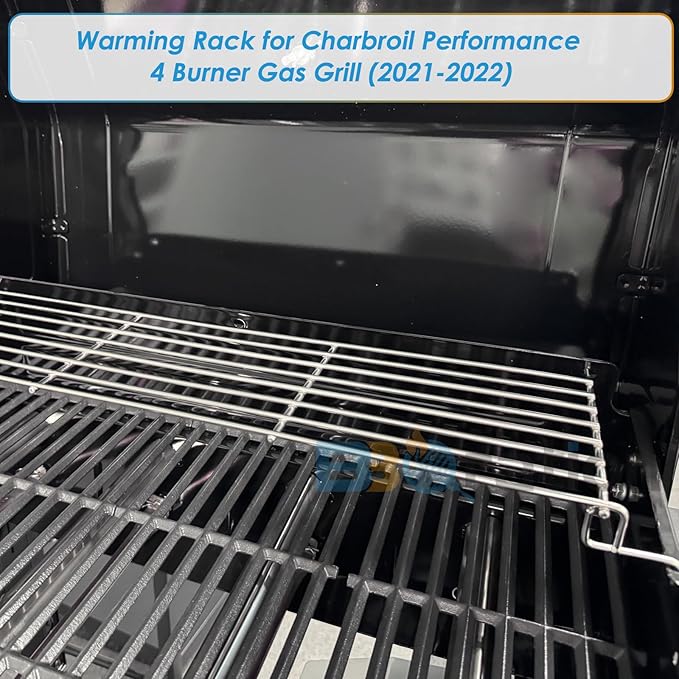 Warming Rack Grill Parts for Charbroil Performance 4 Burner 463352521 463354021 463365021 463365522, G428-0002-W1 Grill Swing Away Grid for Charbroil Grill Replacement Parts