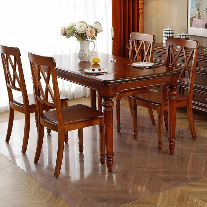 Frosted Clear Table Protector 20 x 32 Inch, 2mm Thick Plastic Table Cover, Waterproof PVC Clear Table Cover Protector, Desk Protector Mat, Writing Desk Pad for Desktop, Coffee & Dining Room Table