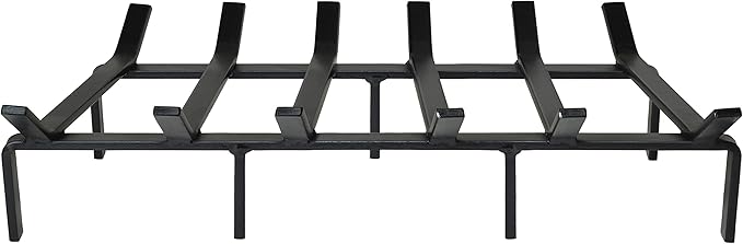 SteelFreak Heavy Duty Steel Fireplace Grate - Made in The USA (27 Inch)