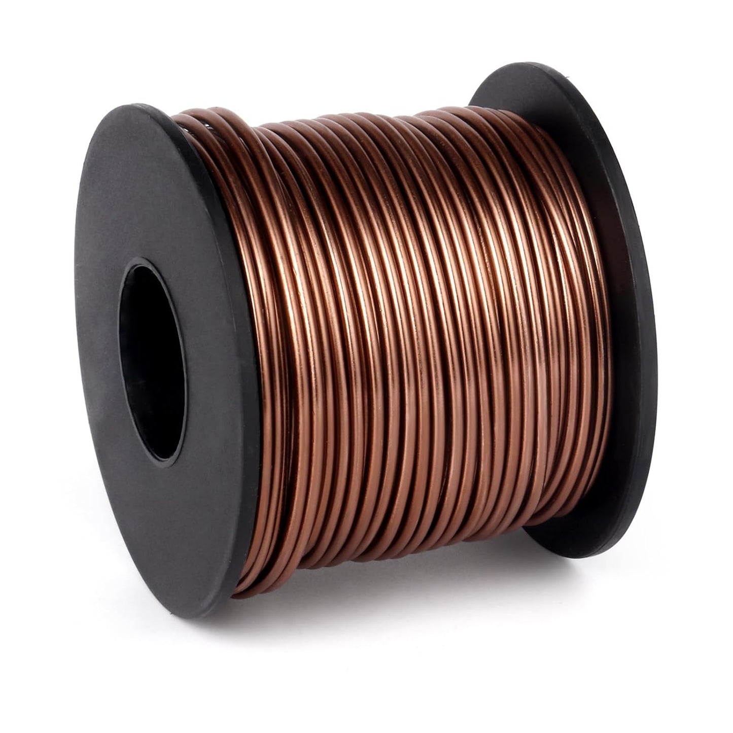 Aluminum Craft Wire, 75 Feet 1.5mm/ 16 Gauge Brown Bendable Soft Metal Aluminum Wire Roll Bulk for DIY Crafts Sculpting Jewelry Making