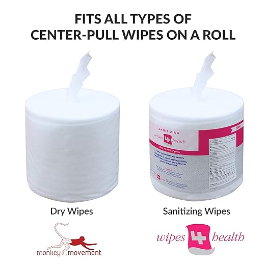 Black Stainless Steel Floor Stand Wipe Dispenser with Built-in Trash Can - Fits Wipes on Rolls - Perfect for Fitness Clubs, Schools/Daycares, Commercial and Residential Facilities