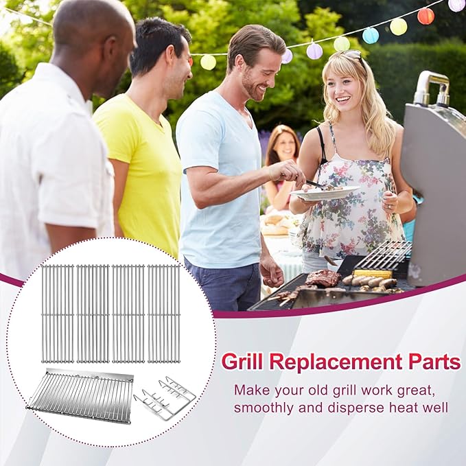 P0350H (1-Pack) 27 inches Steel Ash Pan with 19 3/4" Grid Grates for Chargriller Charcoal Grill 1224, 1324, 2121, 2222, 2727, 2828, 2929, Chargriller 200048,Charbroil 1730205
