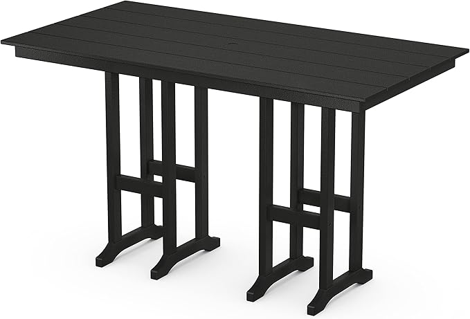 Trex Outdoor Furniture™ Monterey Bay 37" x 72" Bar Table in Charcoal Black