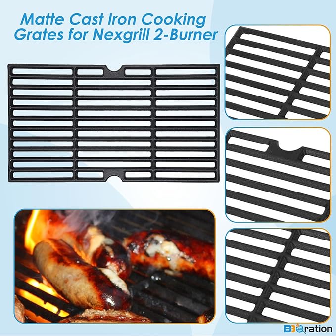 Replacement Parts Kit for Nexgrill 2-Burner 720-0864 720-0864M, Grill Parts Kit for Megamaster 720-0864MA, Grill Grate Kit for Nexgrill Replacement Parts